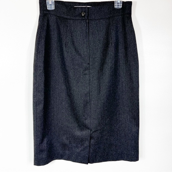 MaxMara Gray Wool Pencil Skirt Size 10